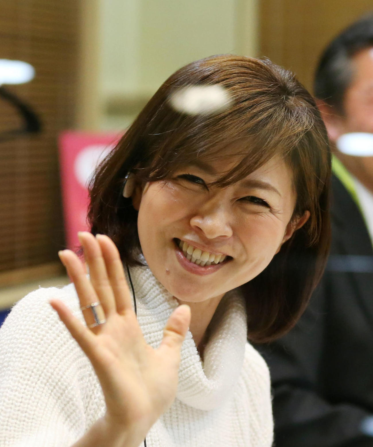 松井愛アナ（2014年12月撮影）