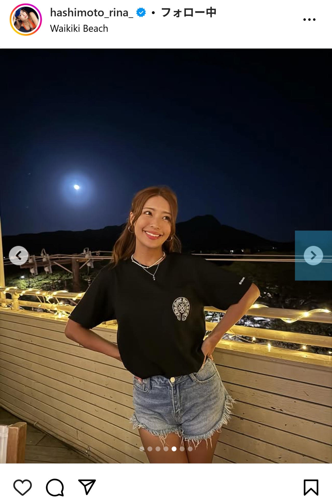橋本梨菜のインスタグラムから