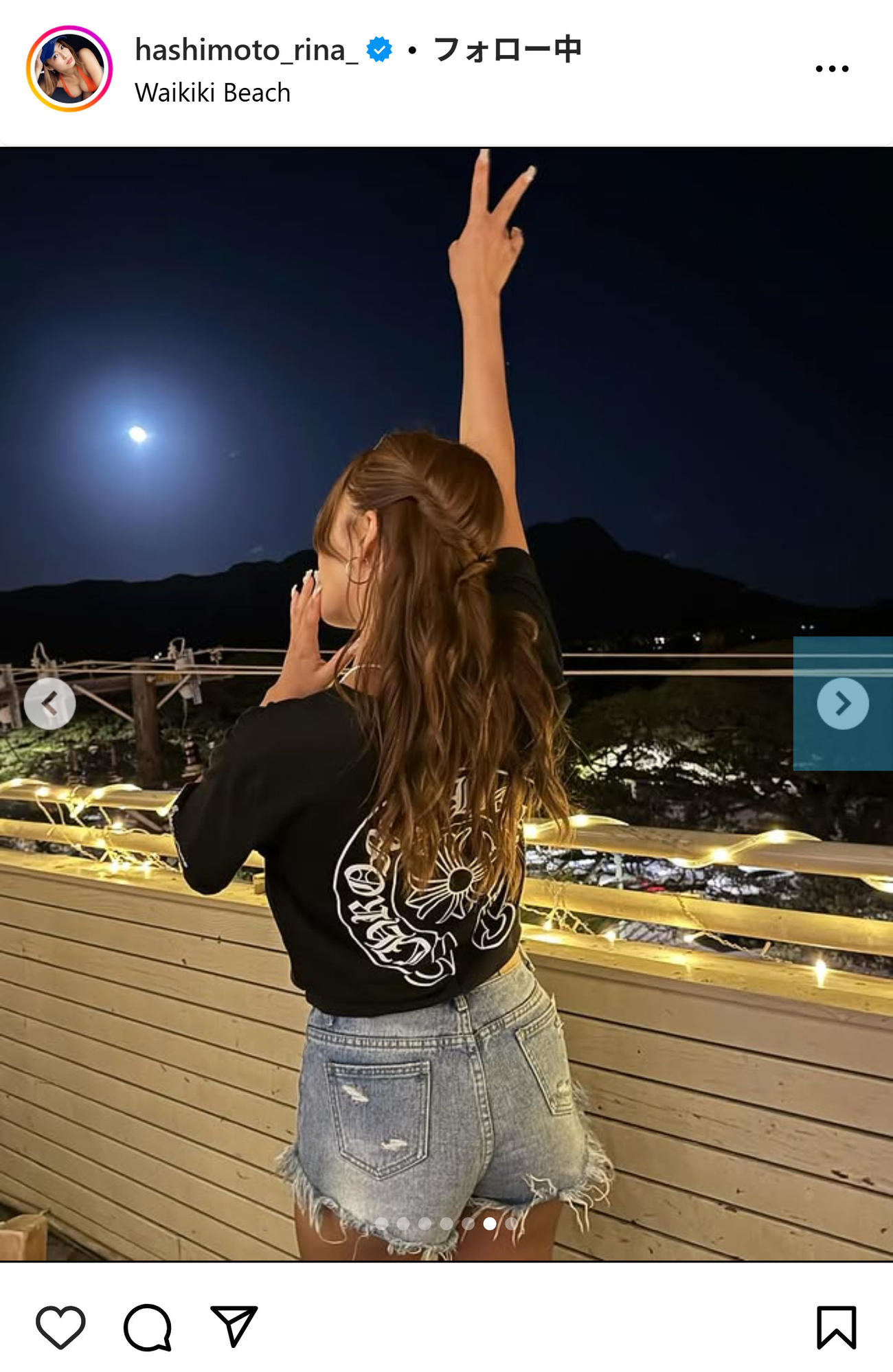 橋本梨菜のインスタグラムから