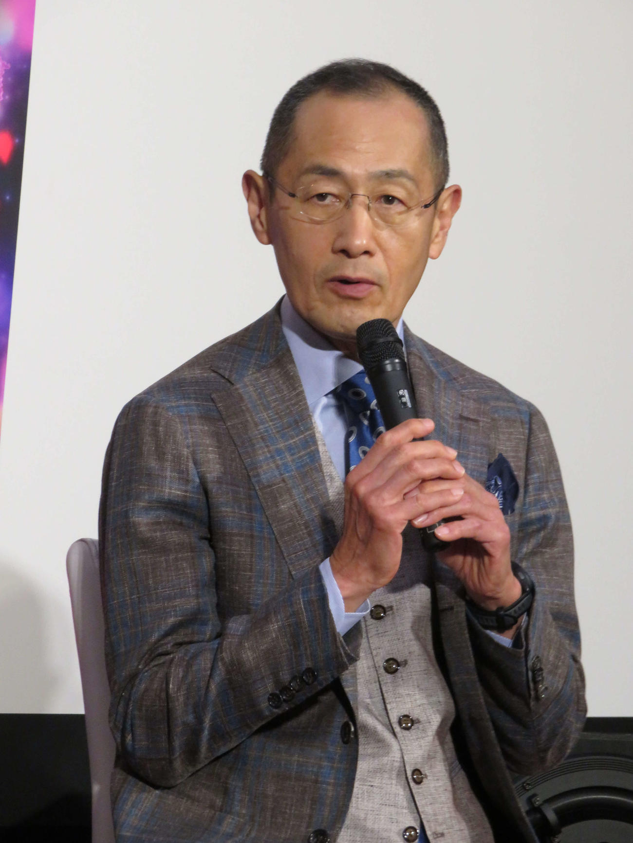 NHKスペシャル「人体3」の会見に臨んだ山中伸弥氏