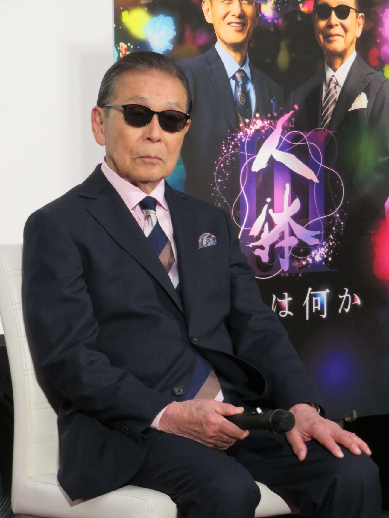 NHKスペシャル「人体3」の会見に臨んだタモリ