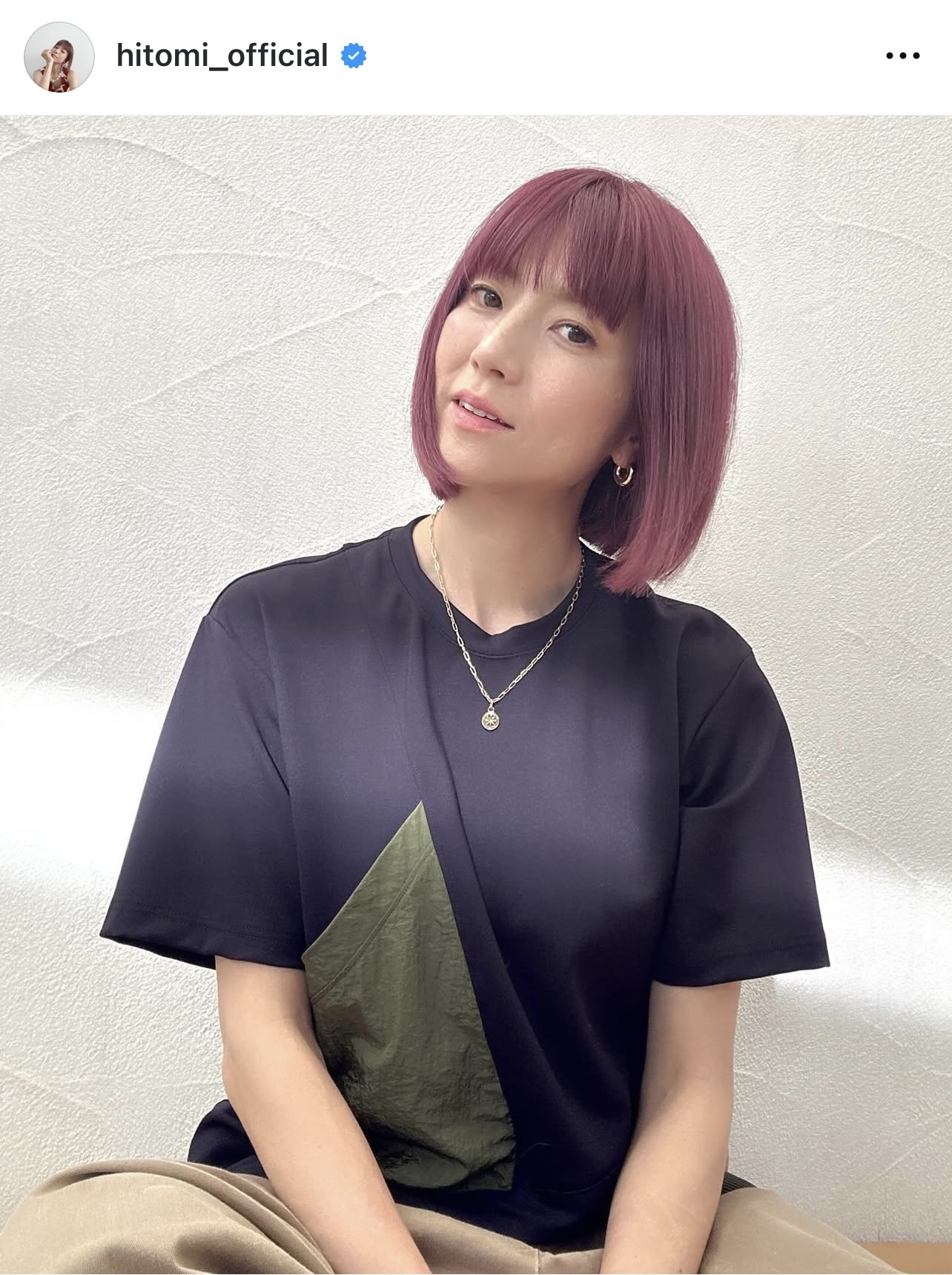 hitomiのインスタグラムから