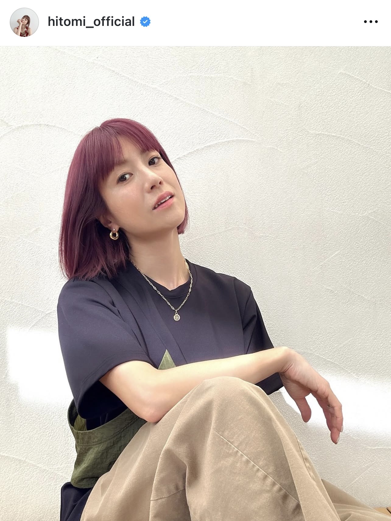 hitomiのインスタグラムから