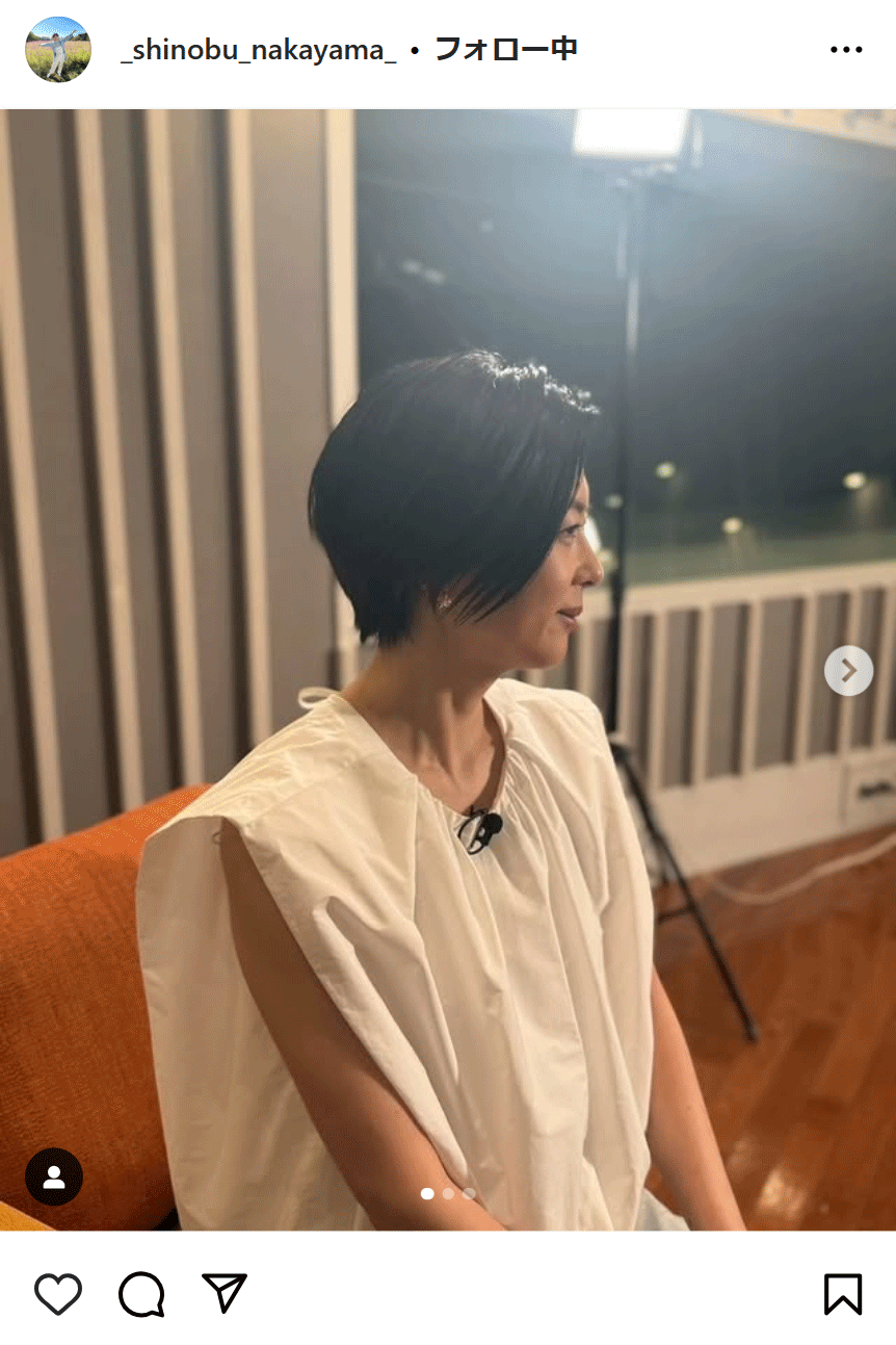 中山忍のインスタグラムから