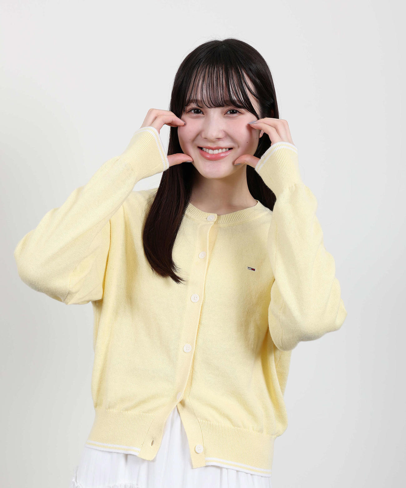 雑誌「Ray」の専属モデルに決定した本田紗来（撮影・丹羽敏通）