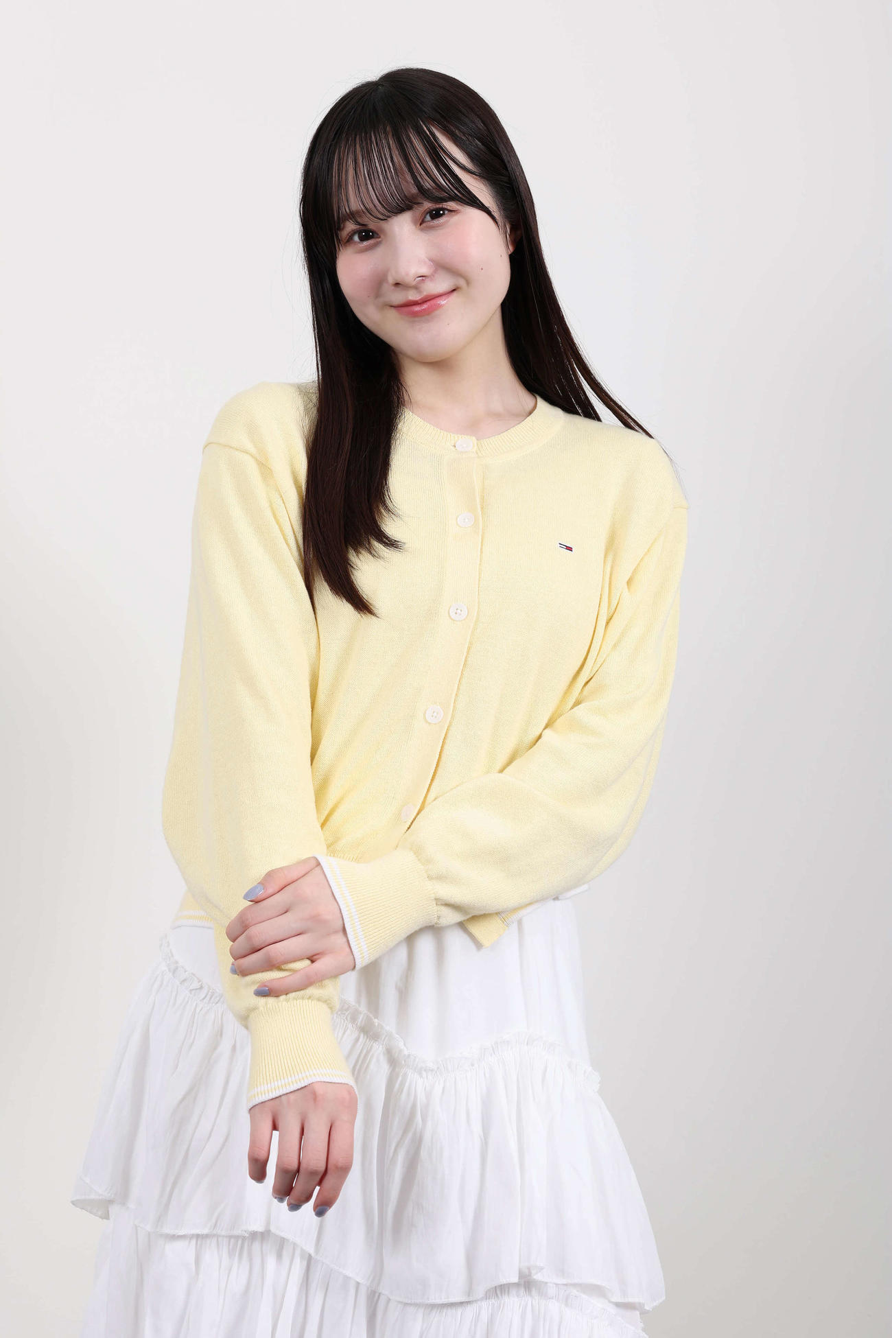 雑誌「Ray」の専属モデルに決定した本田紗来（撮影・丹羽敏通）