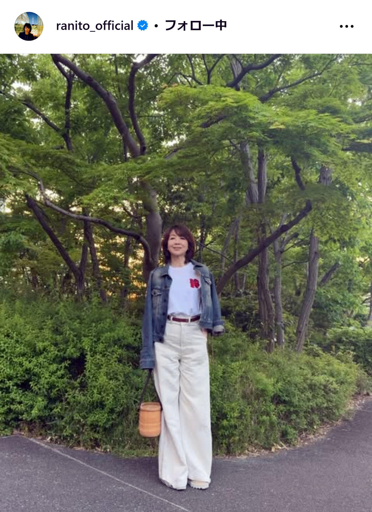 伊藤蘭のインスタグラムから