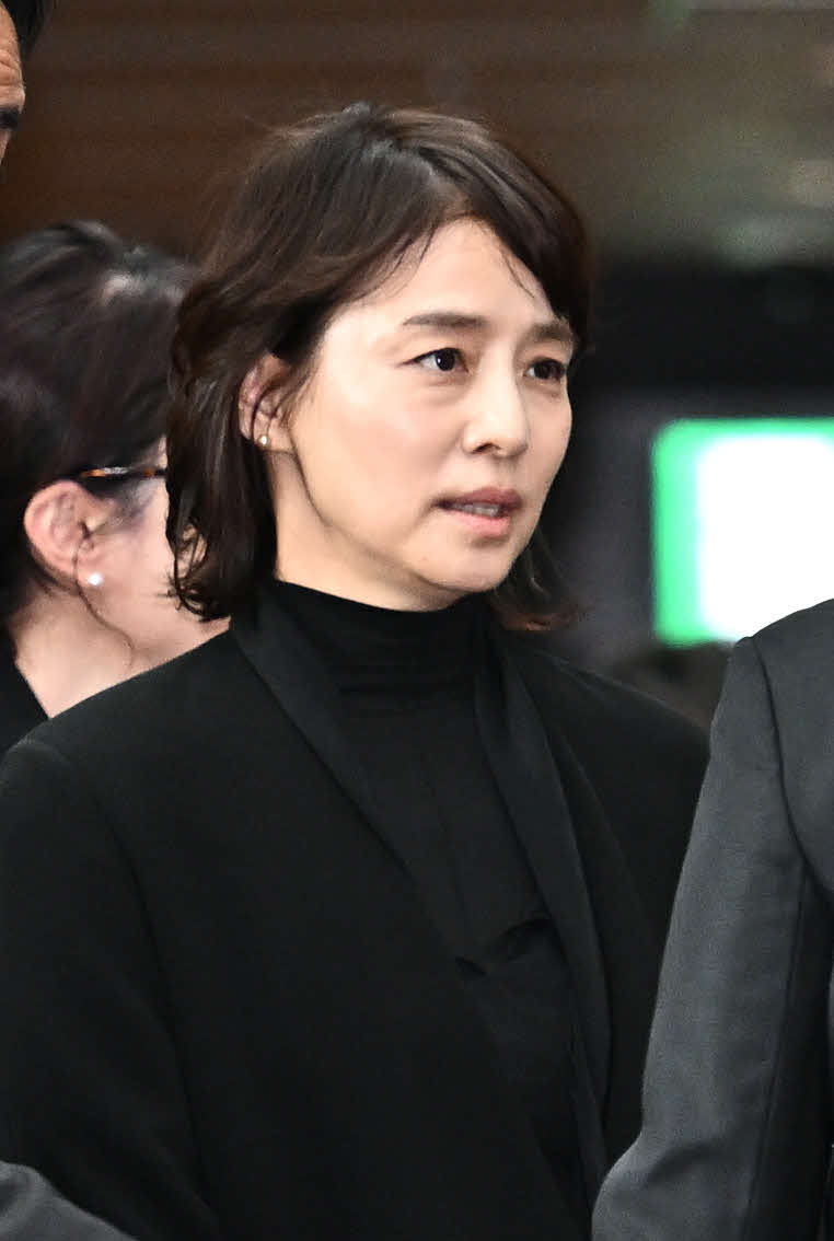 中山美穂さんお別れの会に参列した石田ゆり子（撮影・滝沢徹郎）