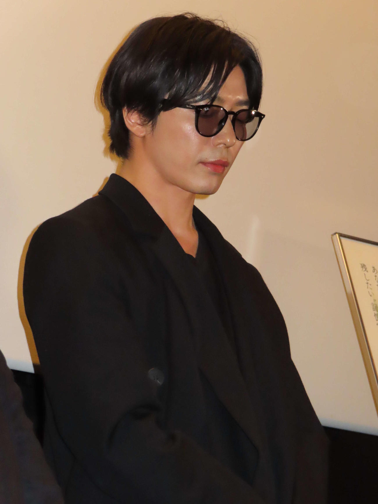 映画「蝶の眠り」の追悼上映会に出席したキム・ジェウク