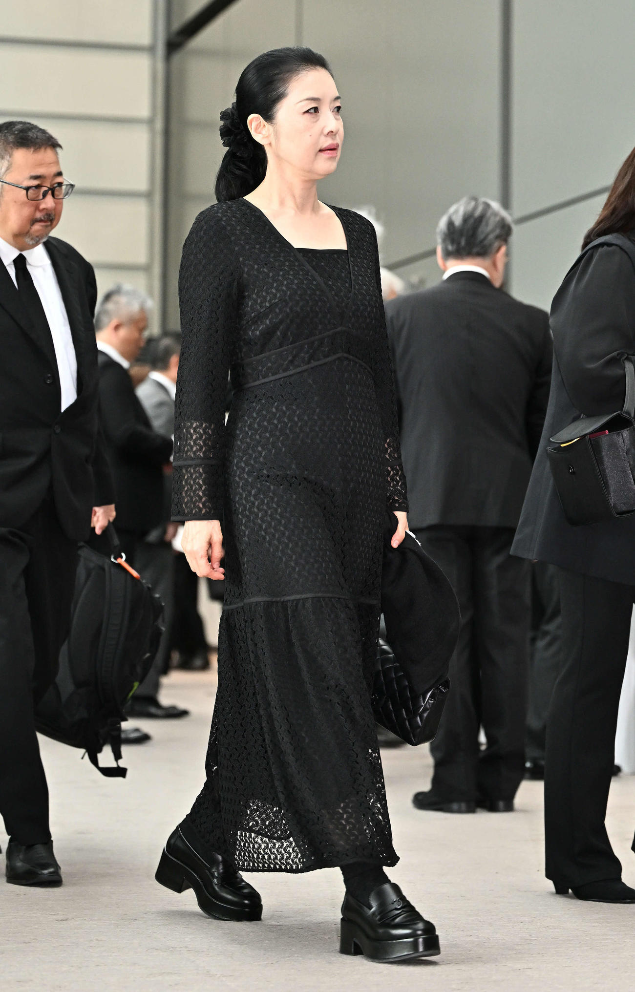 中山美穂さんお別れの会に参列した藤あや子（撮影・滝沢徹郎）