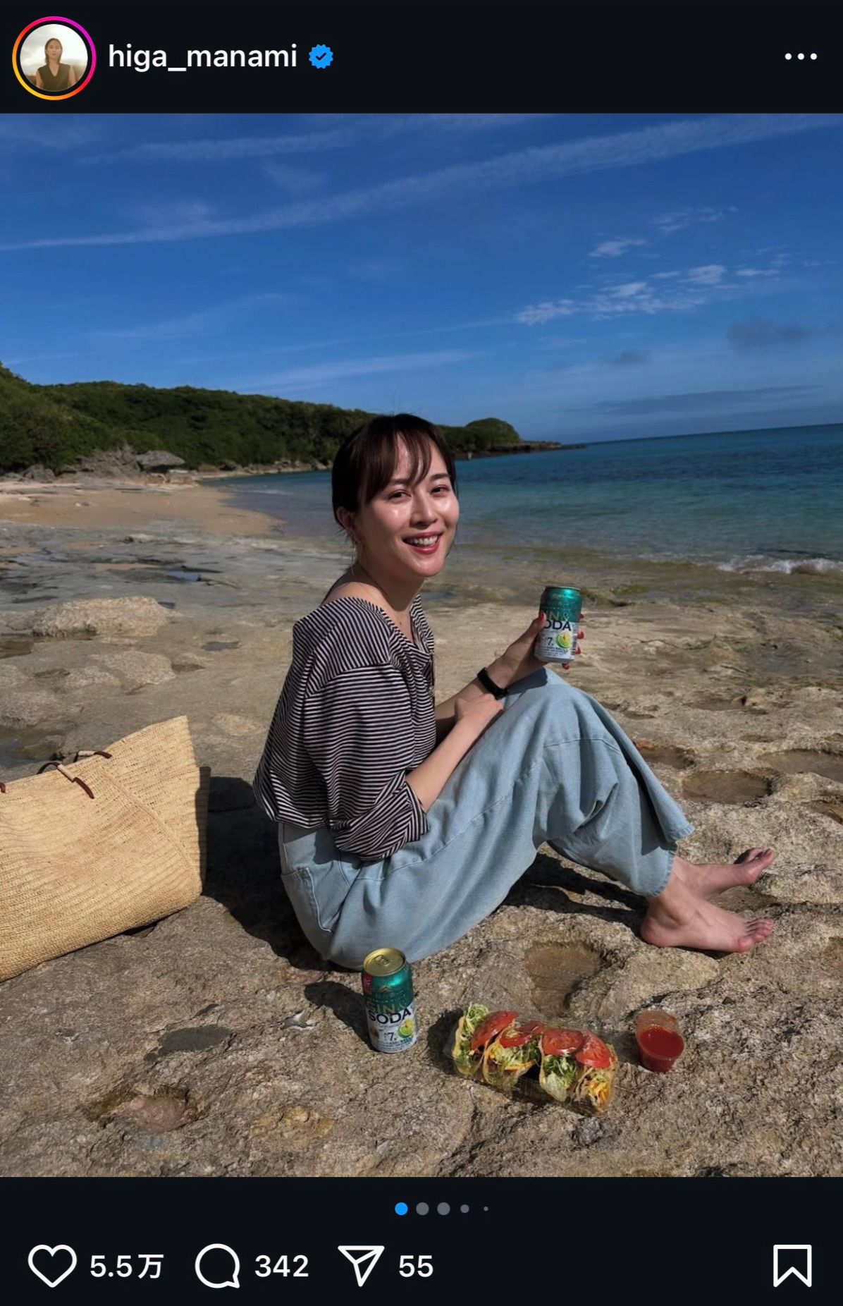 比嘉愛未のインスタグラムから