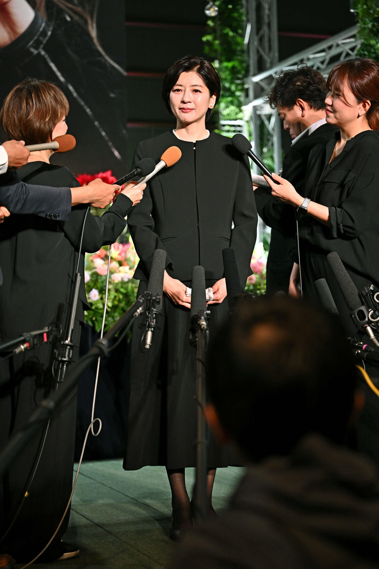 中山美穂さんお別れの会で思い出を話す妹の中山忍（撮影・滝沢徹郎）