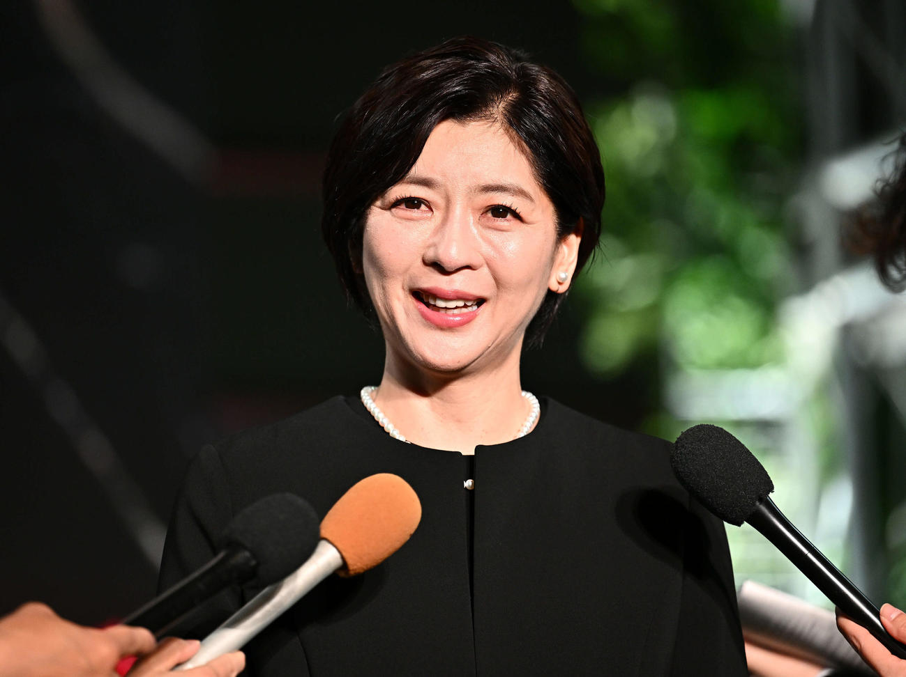 中山美穂さんお別れの会で思い出を話す妹の中山忍（撮影・滝沢徹郎）