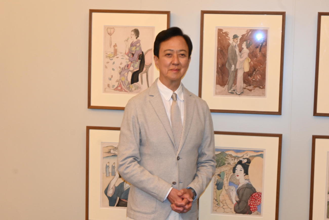 6月の京都・南座公演「坂東玉三郎　特別公演」の取材会に出席した坂東玉三郎（撮影・松浦隆司）