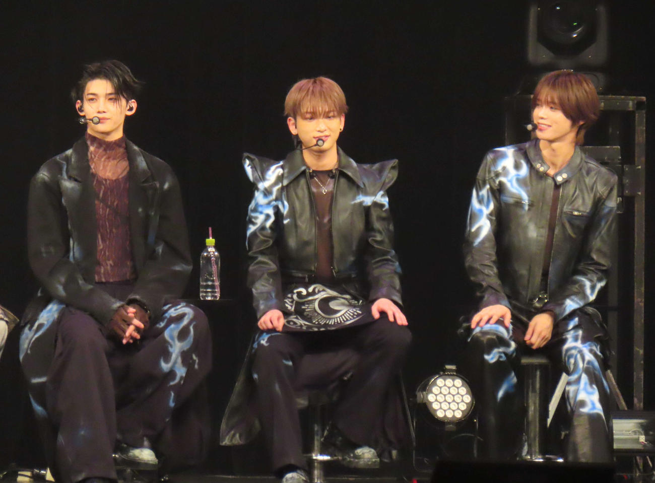 3rd SINGLE SHOWCASE「Go in Blind　（月狼）」に出席した、左から＆TEAMのJO、HARUA、K