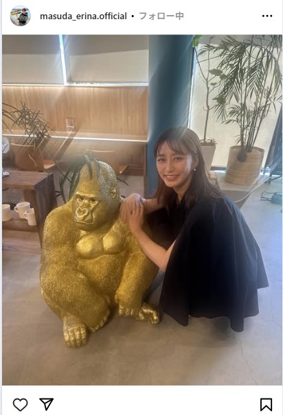 枡田絵理奈のインスタグラムから