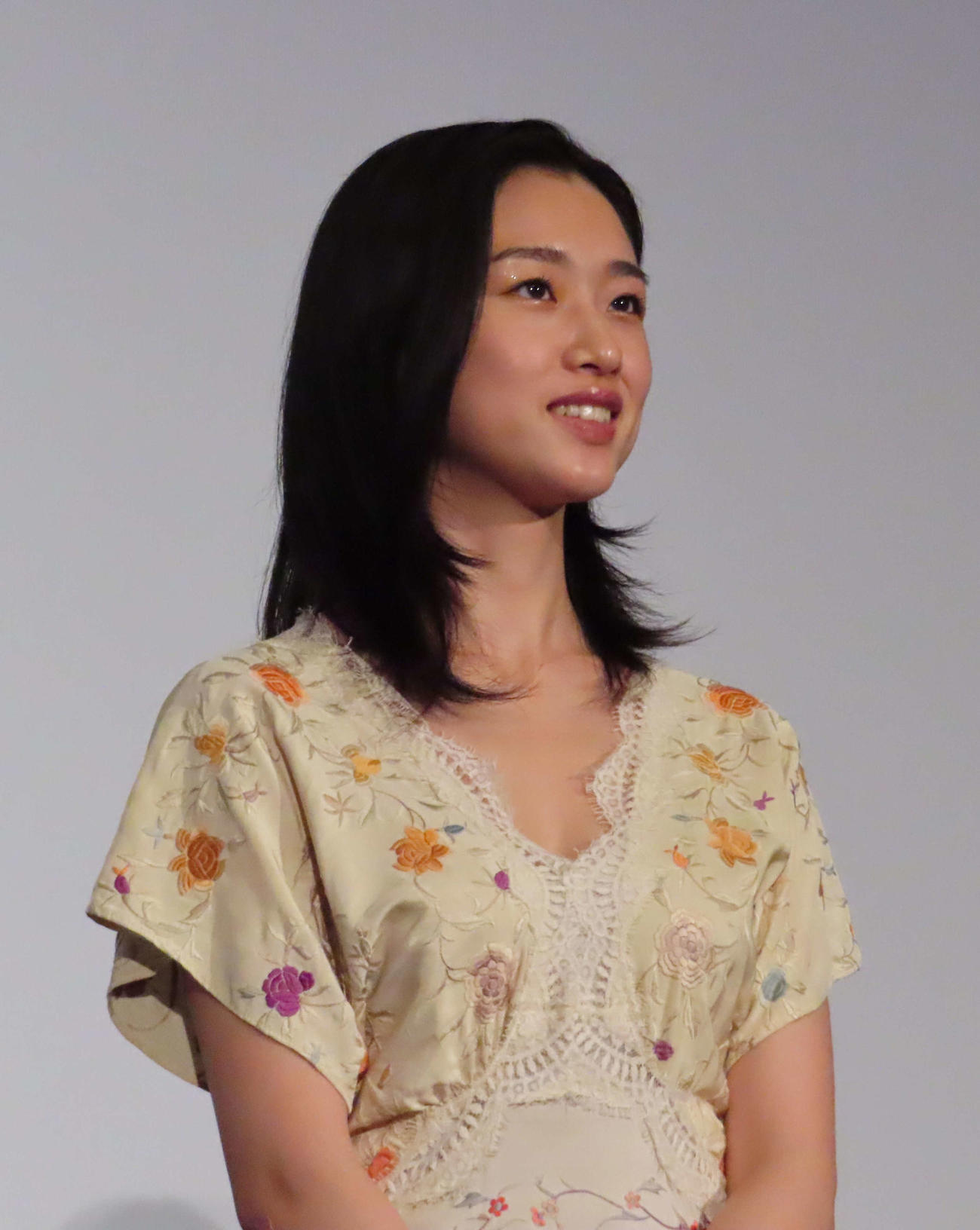 映画「今日の空が一番好き、とまだ言えない僕は」公開記念舞台あいさつに出席した河合優実