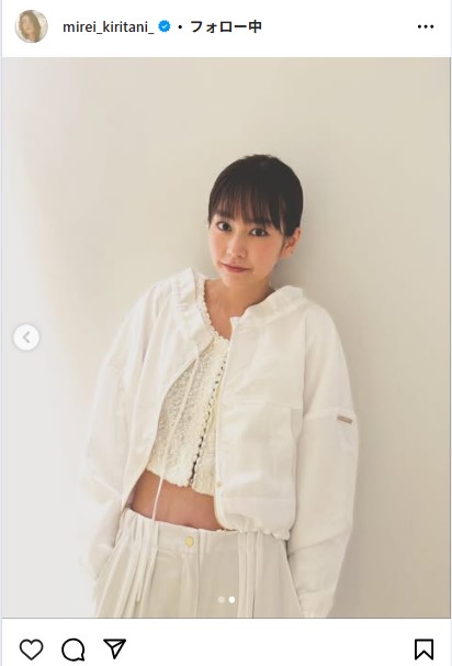 桐谷美玲のインスタグラムから