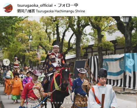 鶴岡八幡宮のインスタグラムから