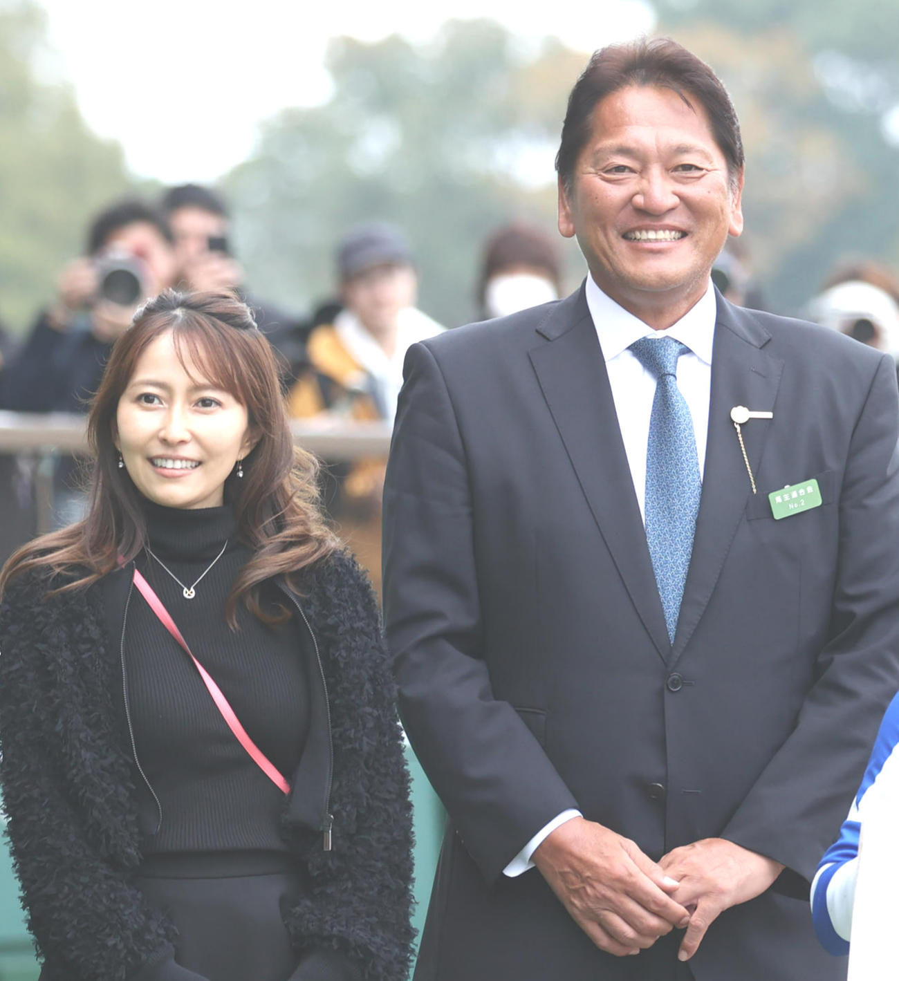 榎本加奈子さん（左）と佐々木主浩氏