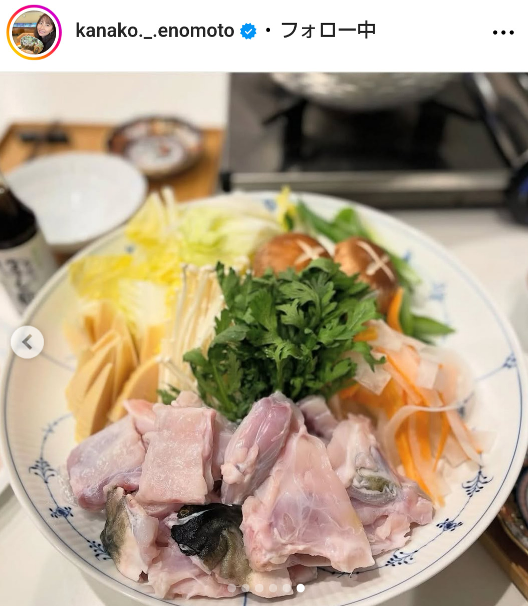 榎本加奈子さんのインスタグラムから