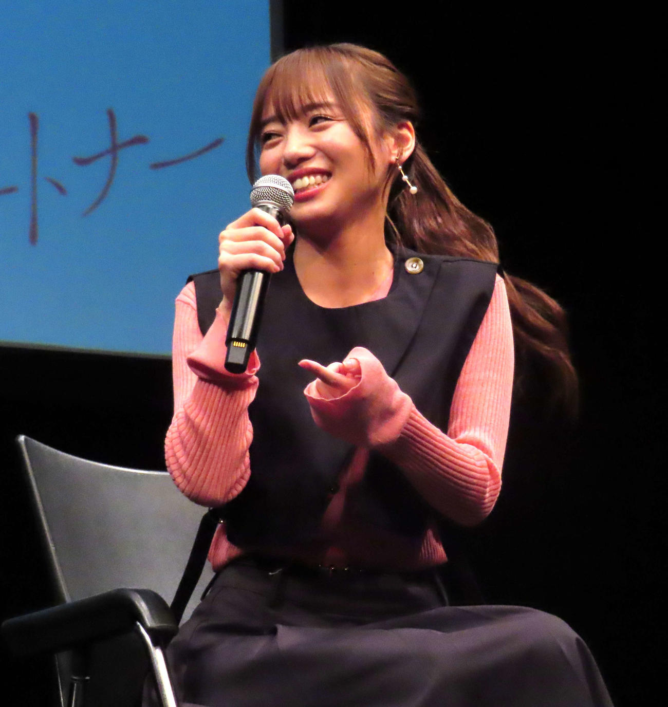 ドラマ「あやしいパートナー」1話先行上映会に出席した齊藤京子