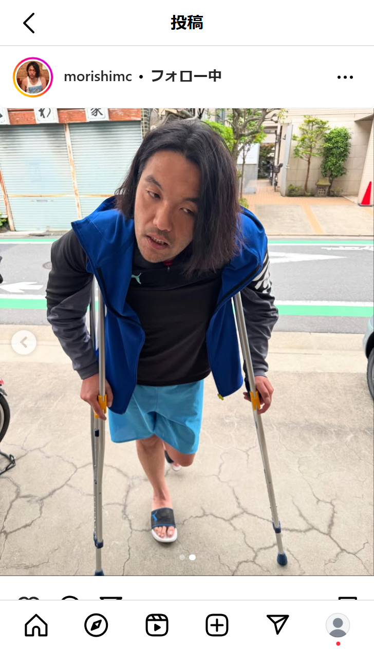 盛山晋太郎のインスタグラムから