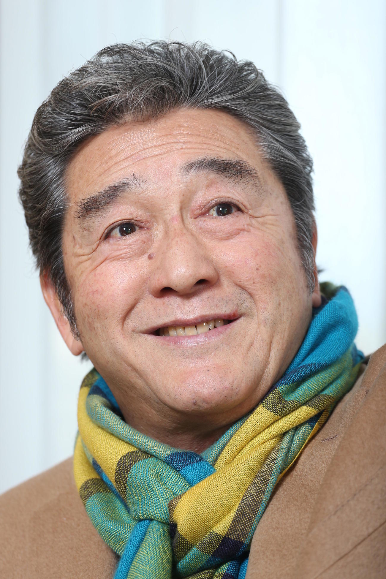 14年12月、本紙インタビューで笑顔を見せる松方弘樹さん