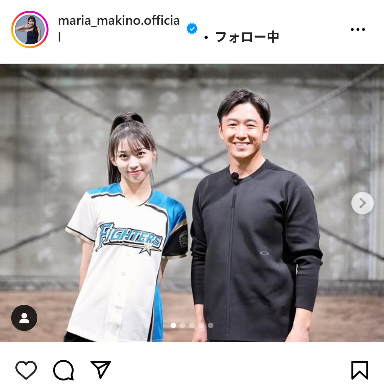 牧野真莉愛のインスタグラムから