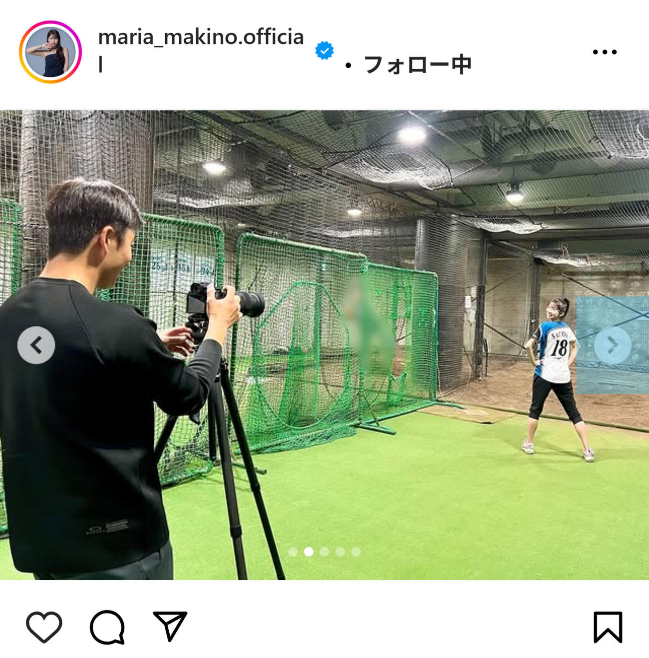 牧野真莉愛のインスタグラムから