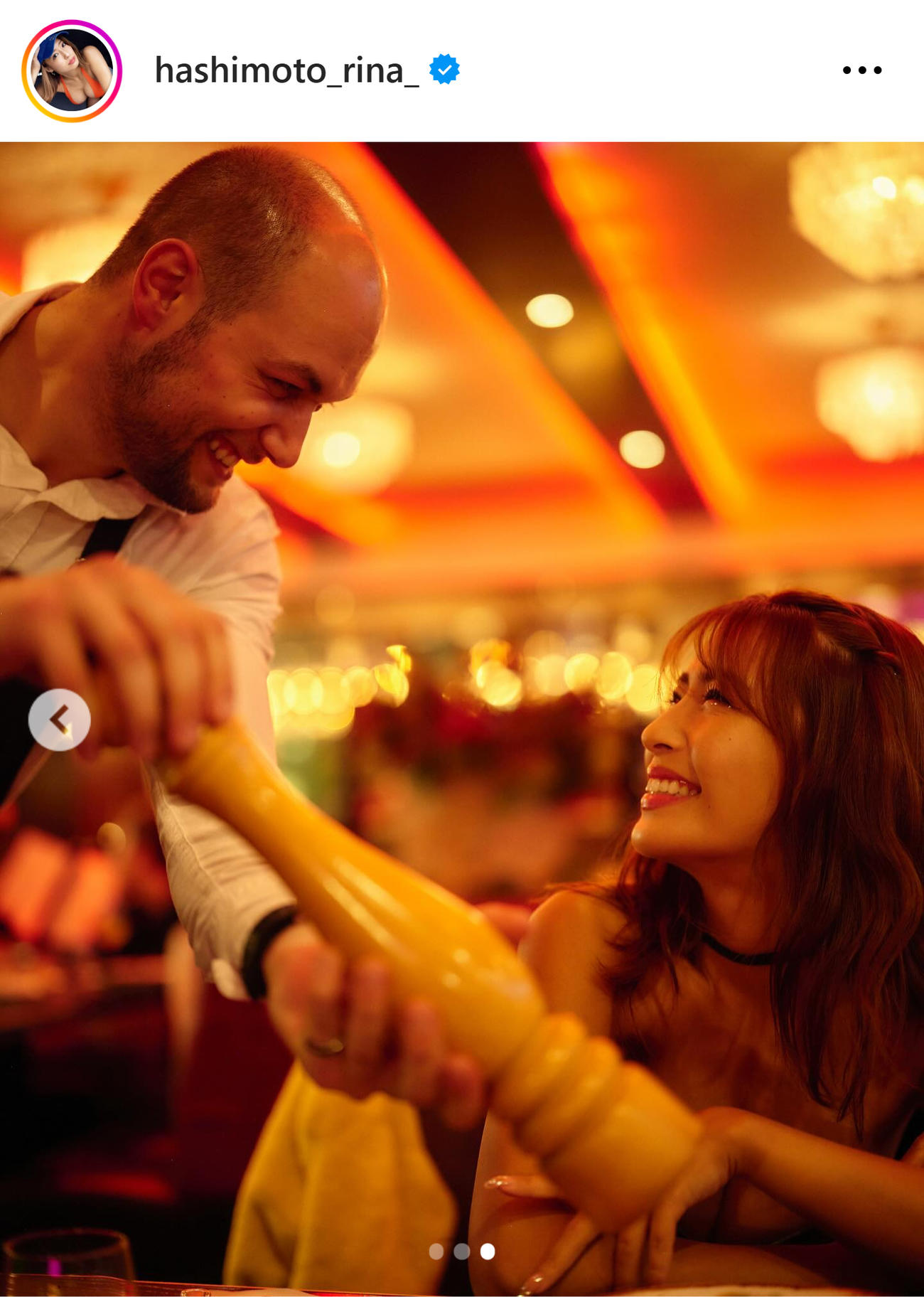 橋本梨菜のインスタグラムから