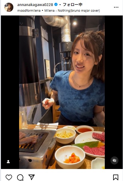 中川杏奈のインスタグラムから