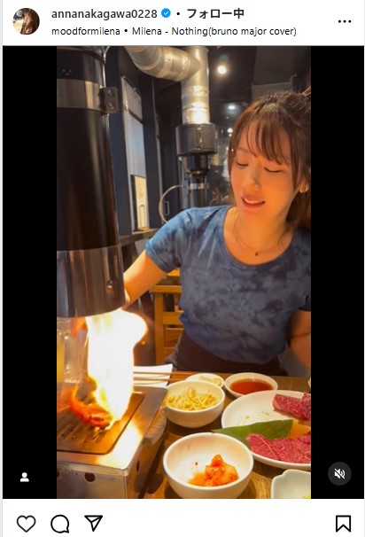中川杏奈のインスタグラムから
