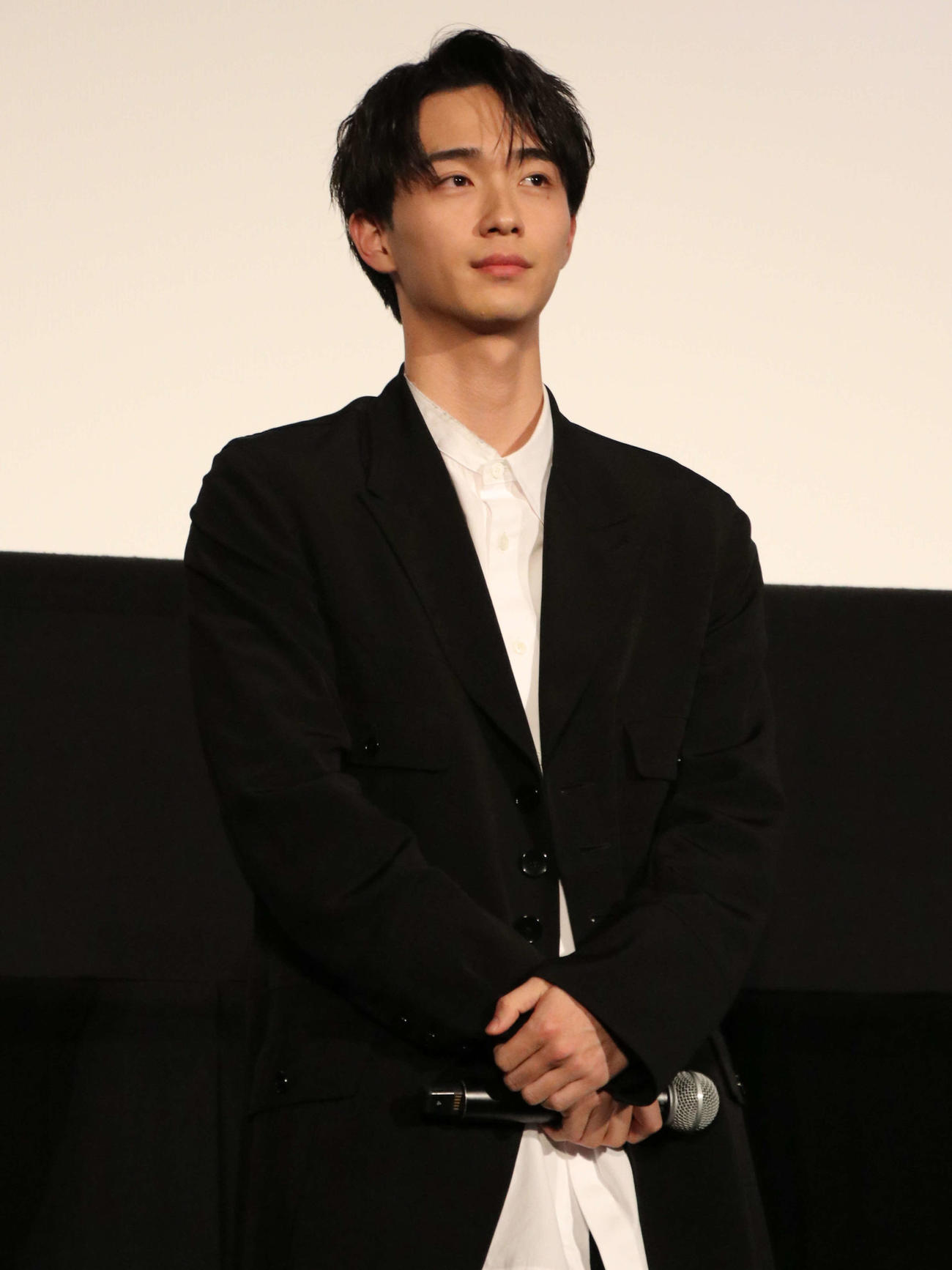 映画「6人ぼっち」初日舞台あいさつに登壇した野村康太（撮影・一樹）