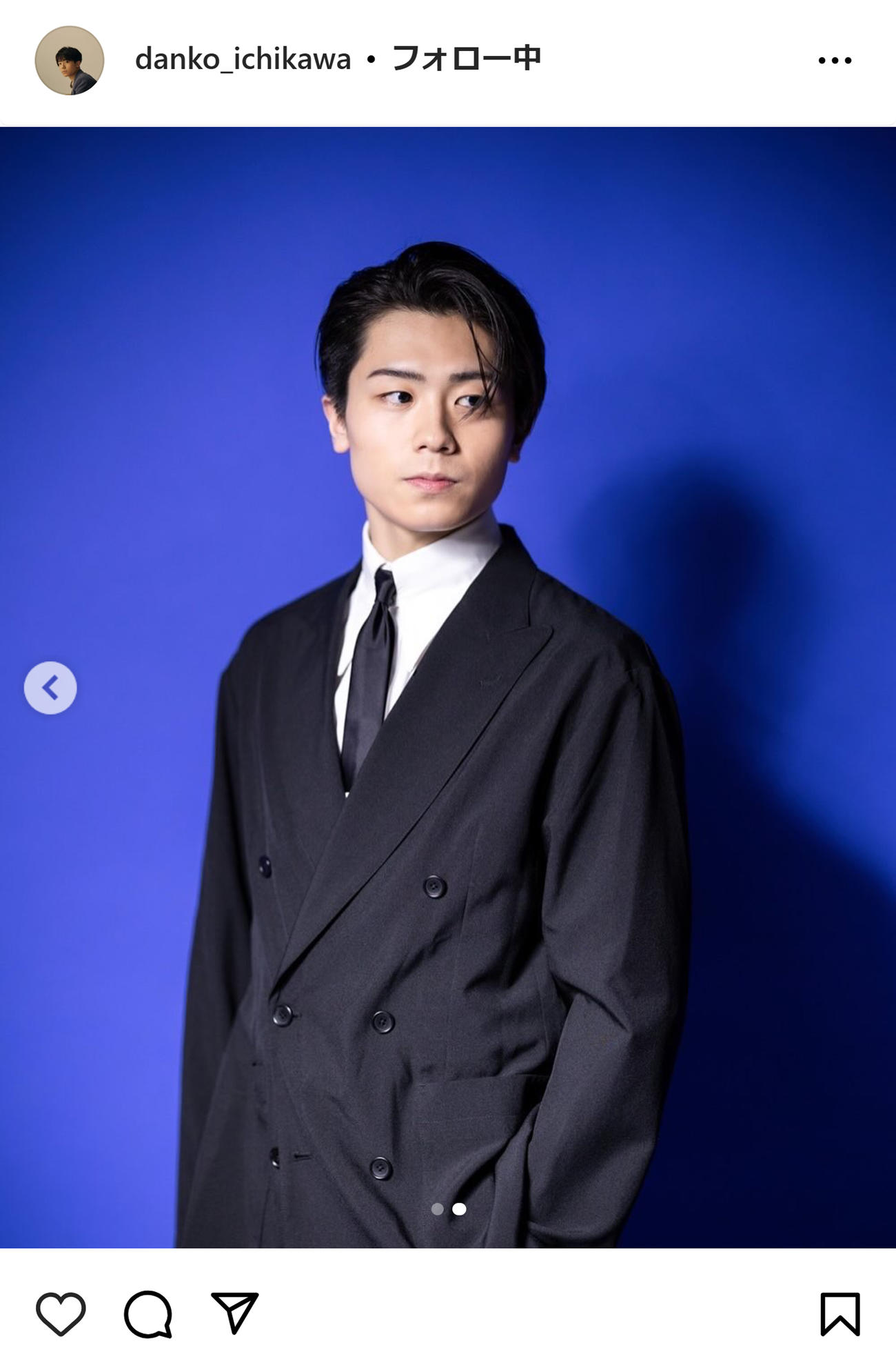 市川團子のインスタグラムから