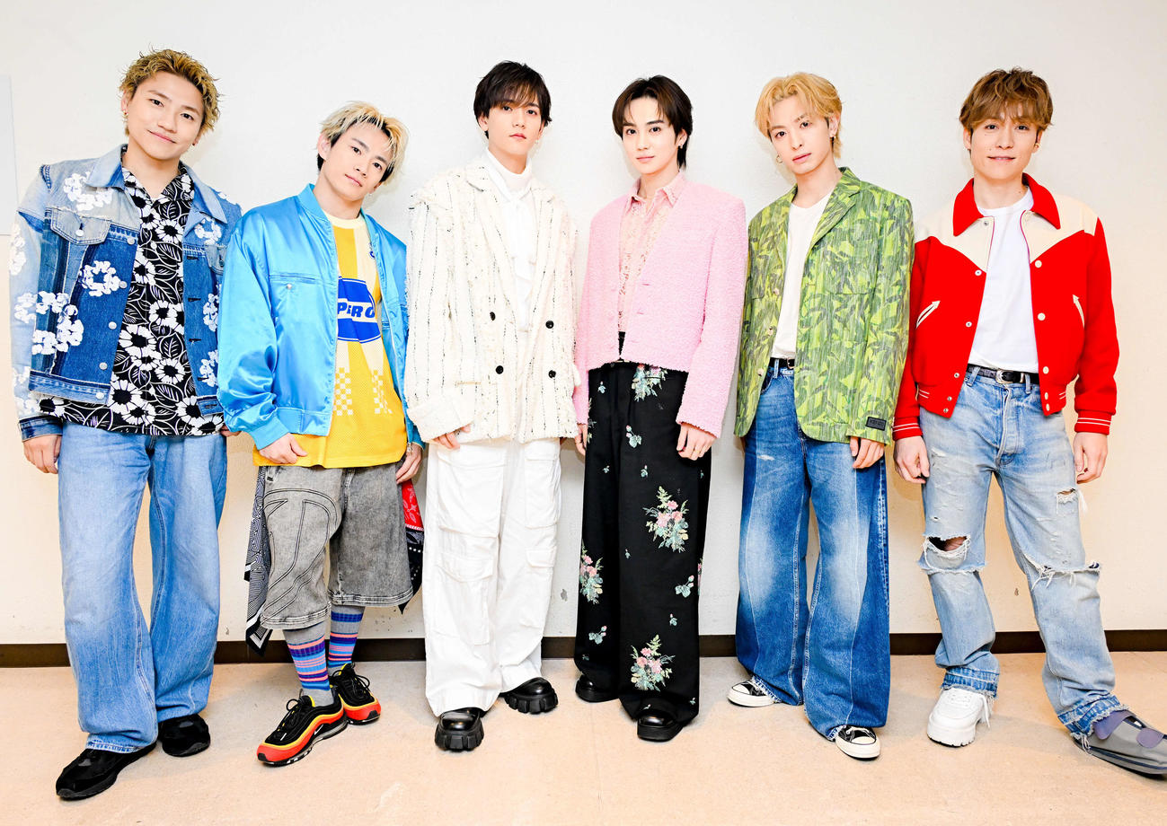 「KIDS B HAPPY presents　“EXILE B HAPPY SHOW 2025”ビューティフル・ネーム」を開催したEXILE B HAPPY。左から小森隼、浦川翔平、中島颯太、吉野北人、木村慧人、EXILE TETSUYA