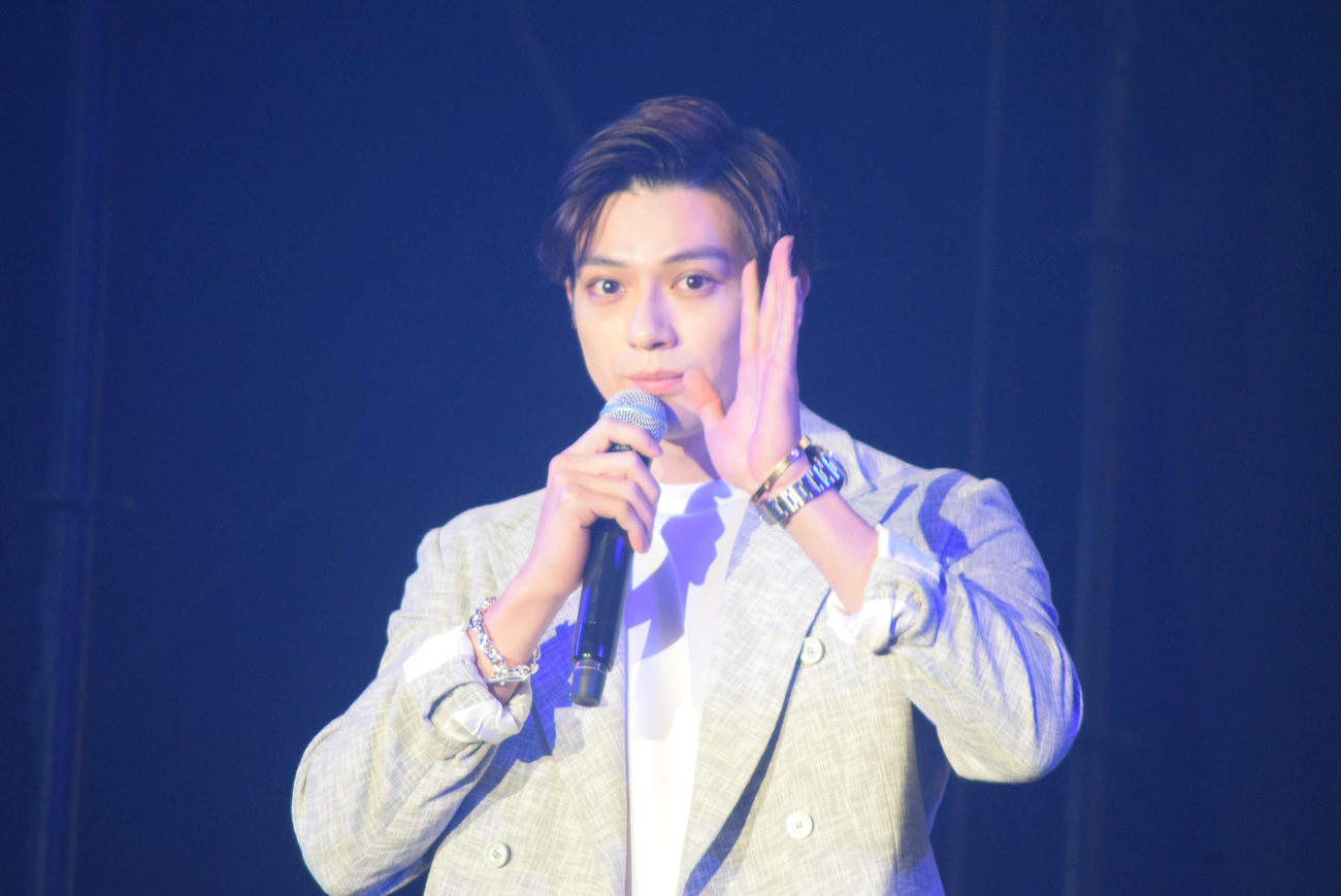 「ONE PIECE」のトークショーに登壇した新田真剣佑（撮影・阪口孝志）