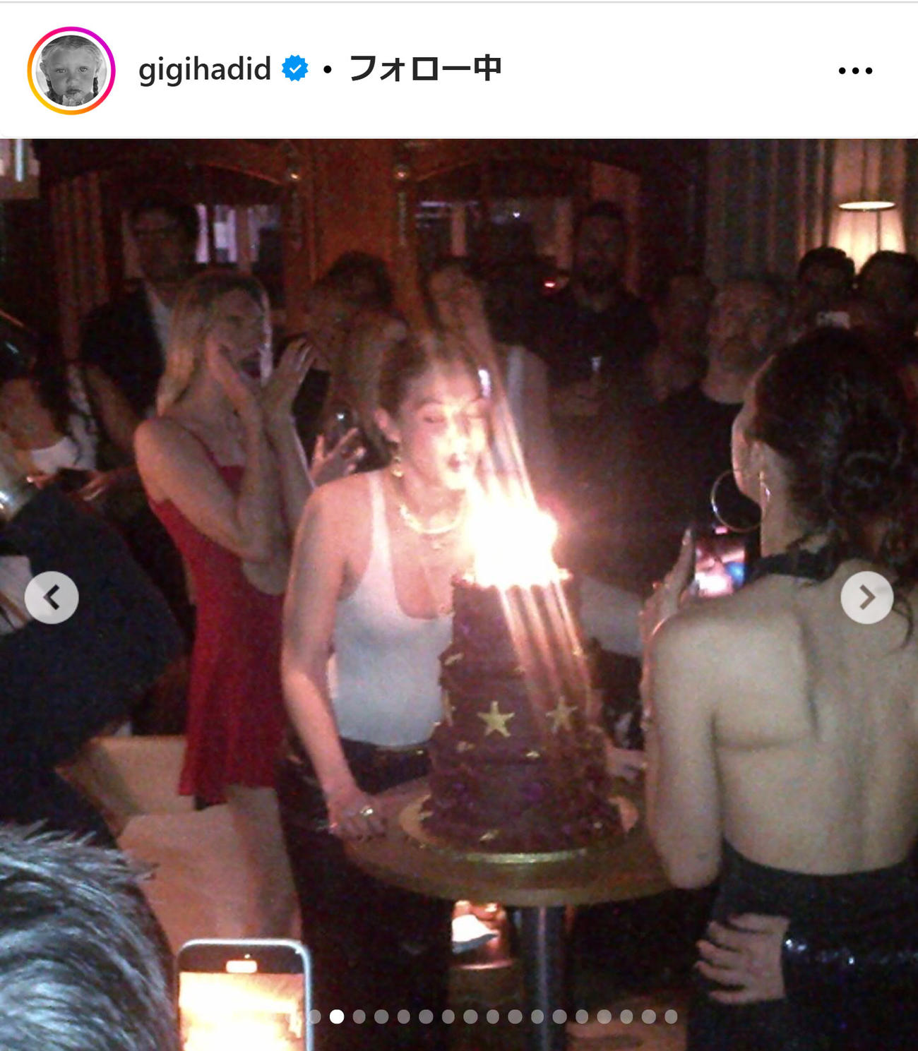 ジジ・ハディッドのインスタグラムから