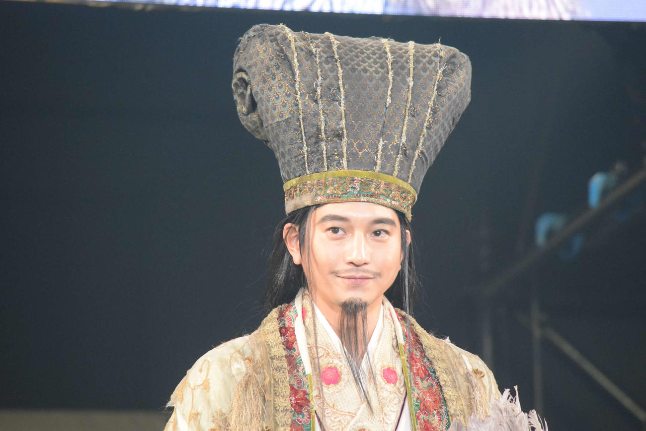 「パリピ孔明　THE MOVIE」のトークショーに登壇した向井理（撮影・阪口孝志）