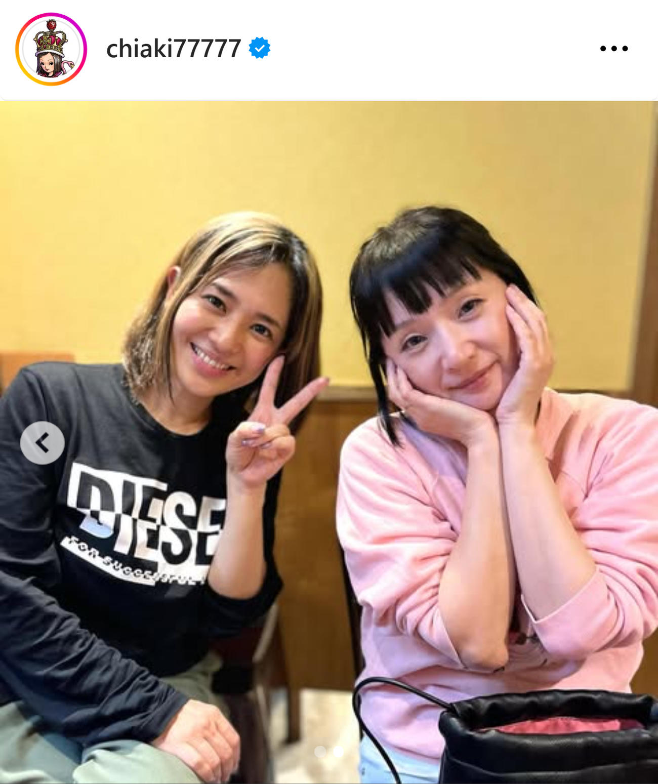 千秋のインスタグラムから