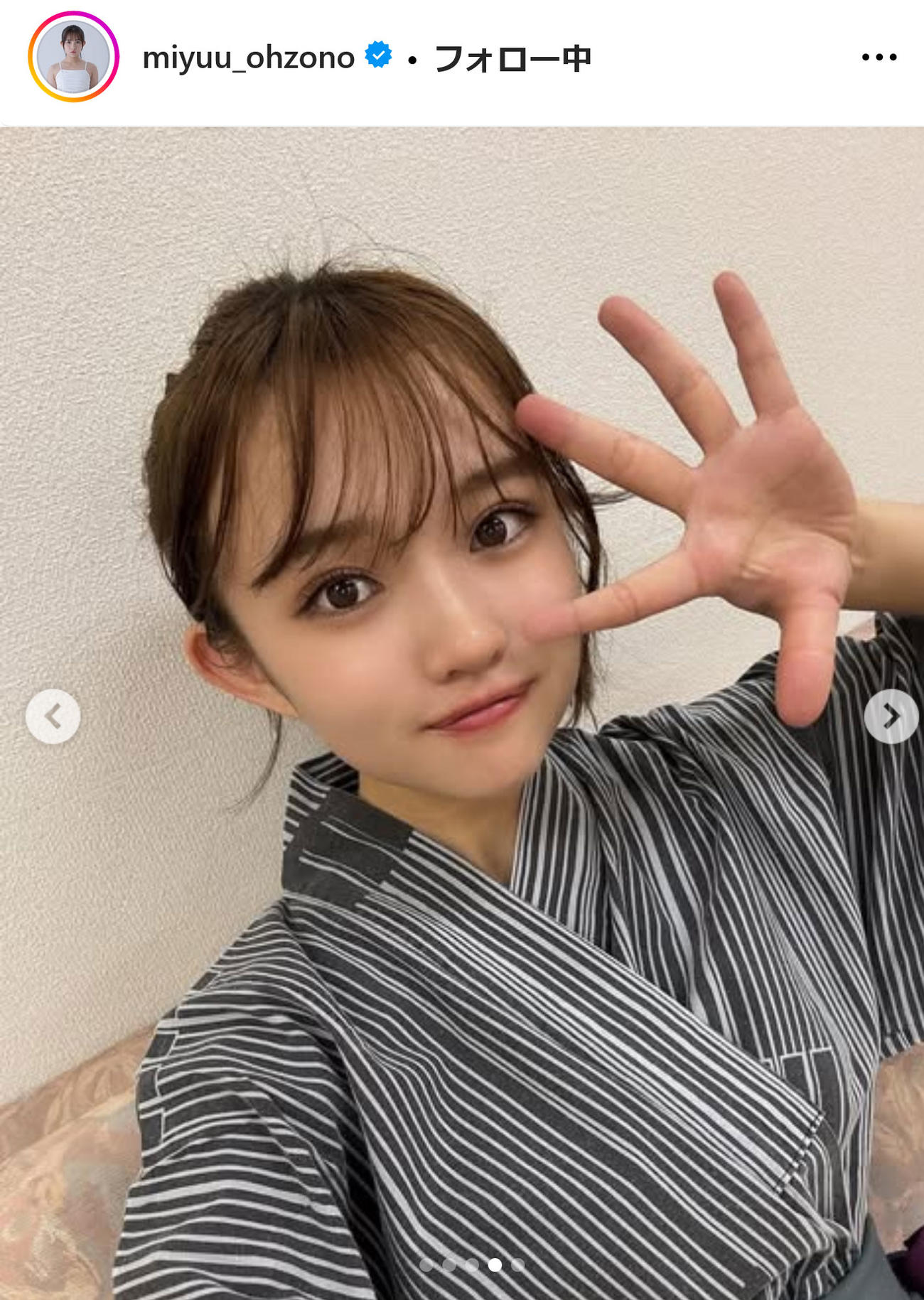 大園みゆうインスタグラムから