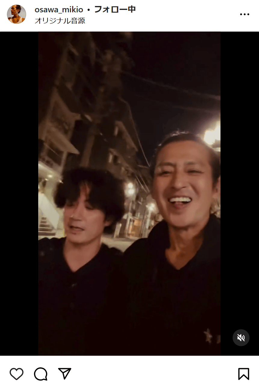大沢樹生のインスタグラムから