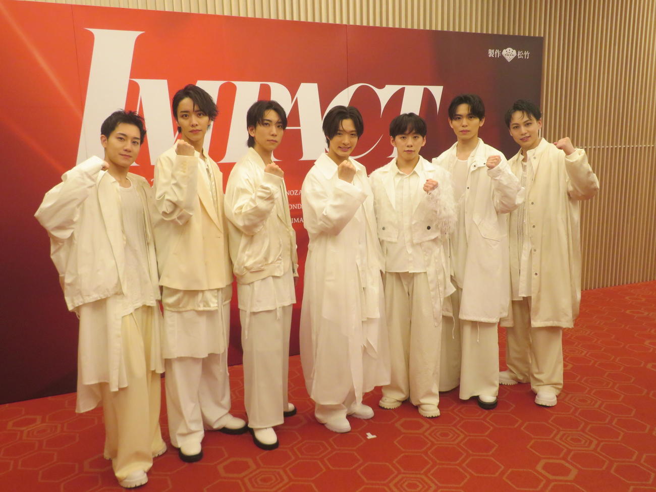 初主演舞台「IMPACT」公開舞台稽古に出席したIMP．（2025年5月撮影）