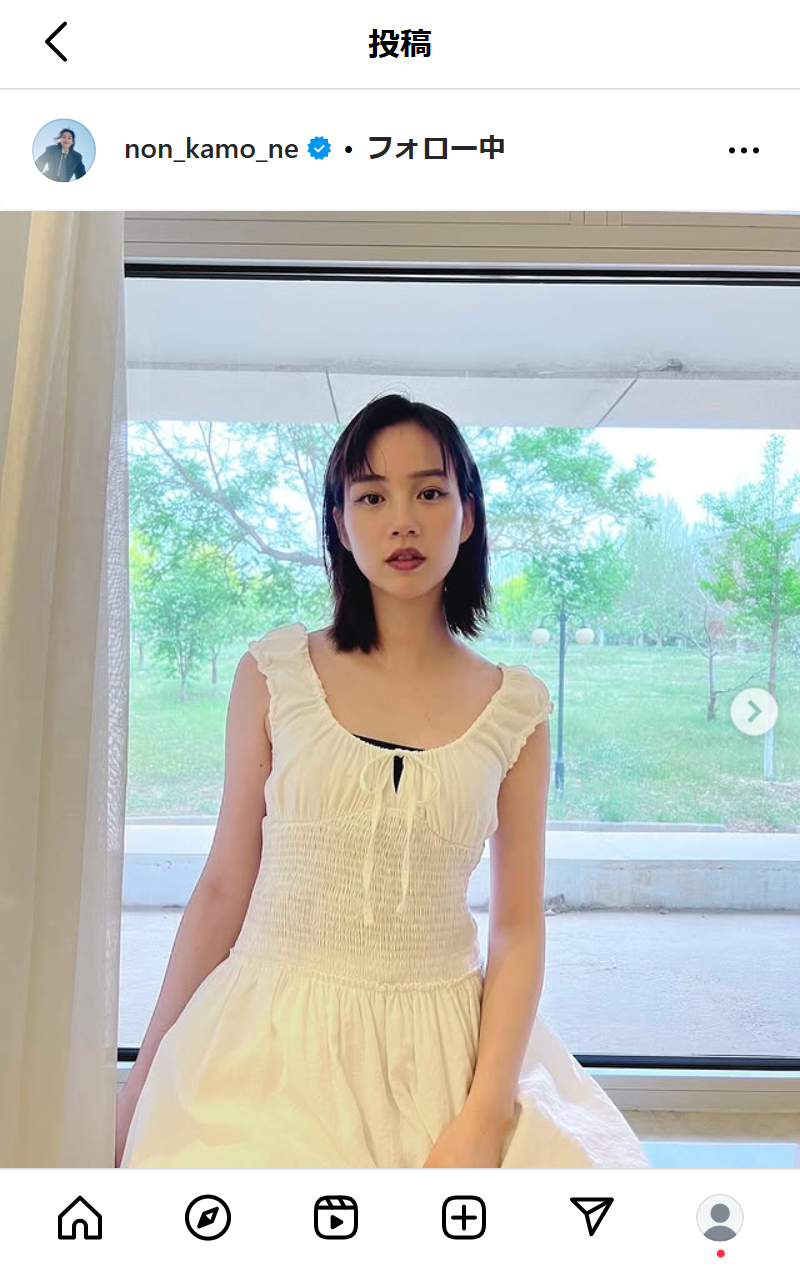 のんのインスタグラムから