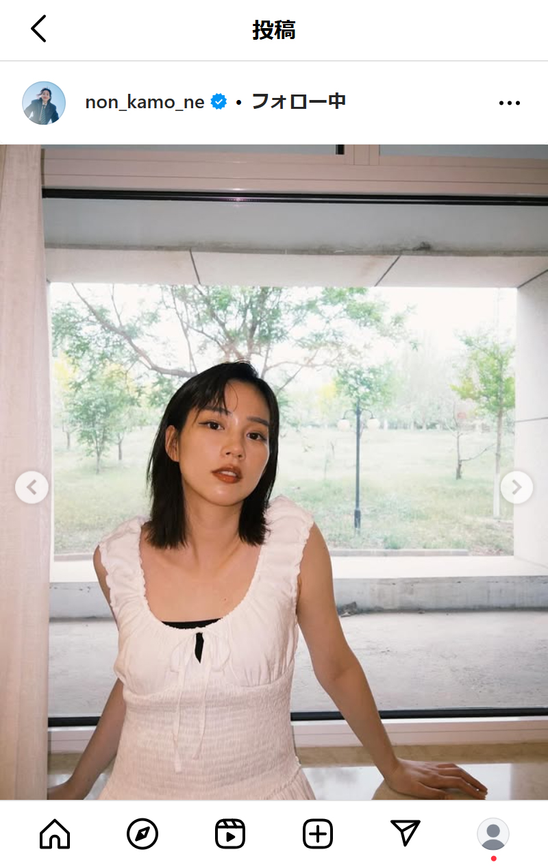 のんのインスタグラムから
