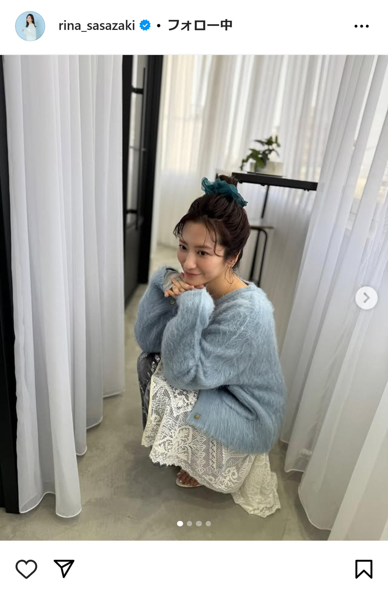 笹崎里菜のインスタグラムから