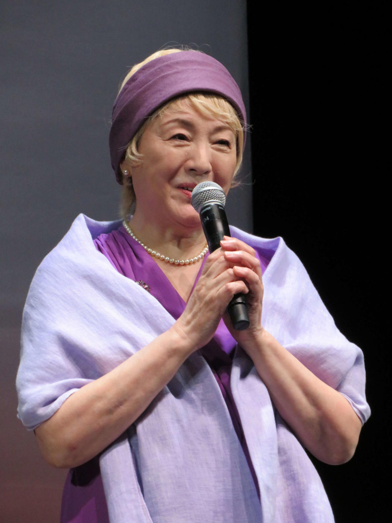 ミュージカル「幾光年－Light Years－」製作発表記者会見に出席した松坂慶子（撮影・村上幸将）