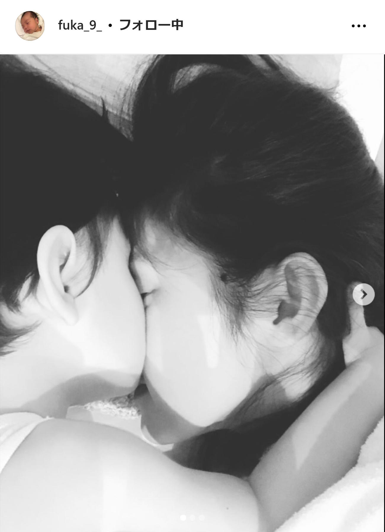 星野真里の長女ふうかさんのインスタグラムから