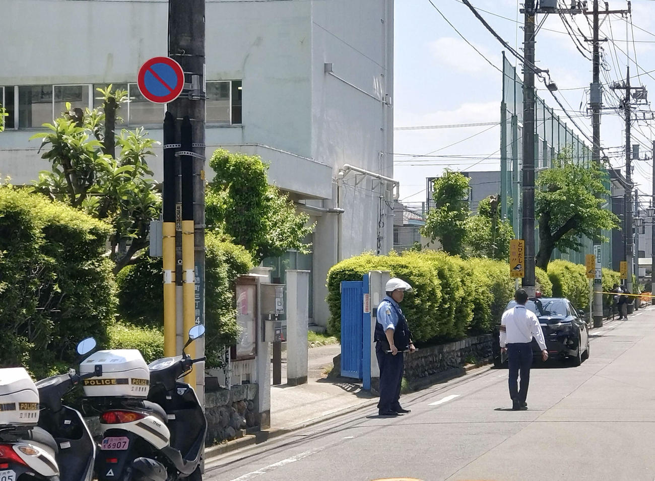 男2人が侵入した東京都立川市の市立第三小学校（共同）
