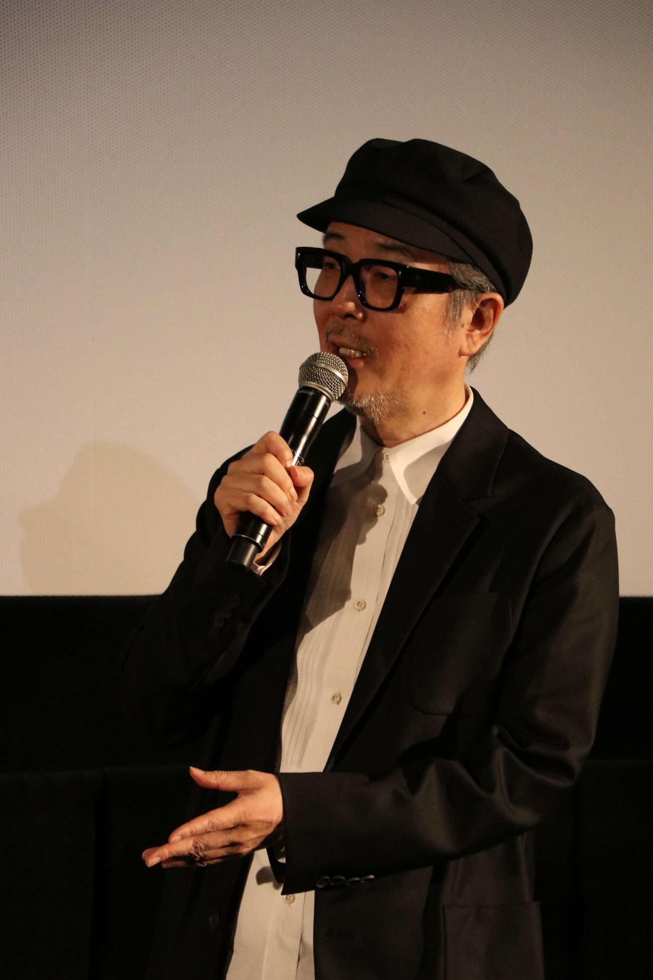 全編iPhone 16 Proで撮影「ラストシーン」プレミア試写会に登壇したリリー・フランキー（撮影・一樹）